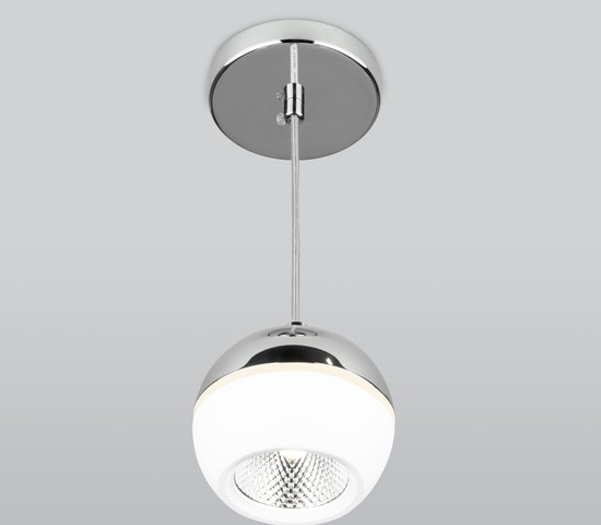 Подвесной светильник DLS023 9W 4200K белый/хром