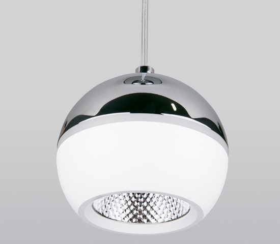 Подвесной светильник DLS023 9W 4200K белый/хром