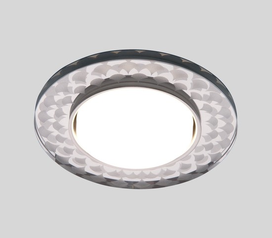 Точечный светильник 3038 GX53 SL/WH зеркальный/белый