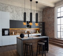 Подвесной светильник DLN103 GU10 черный/золото