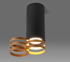 Точечный светильник DLN102 GU10 черный/золото