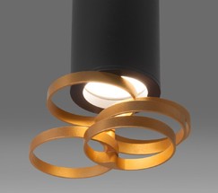 Точечный светильник DLN102 GU10 черный/золото