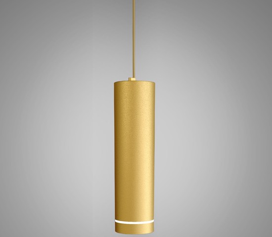 Подвесной светильник DLR023 12W 4200K золото матовый