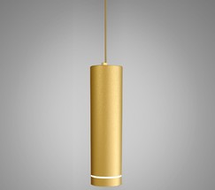 Подвесной светильник DLR023 12W 4200K золото матовый