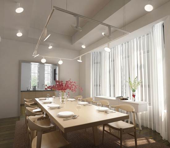 Трековый светильник Brain Белый 12W 4200K (LTB50) однофазный