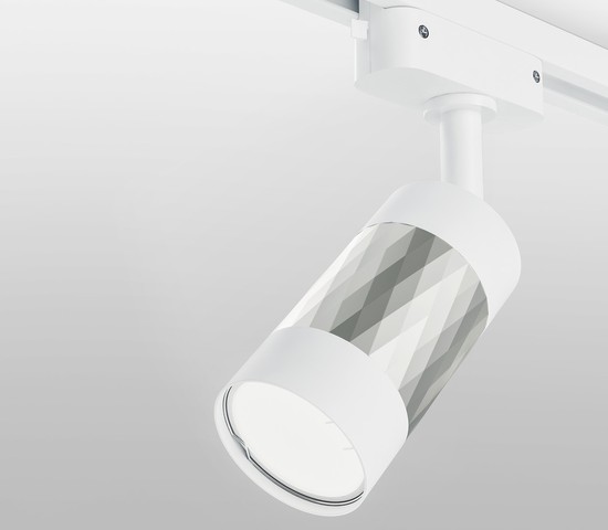 Трековый светильник Mizar GU10 Белый/серебро (MRL 1007) однофазный