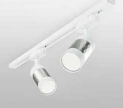 Трековый светильник Mizar GU10 Белый/серебро (MRL 1007) однофазный