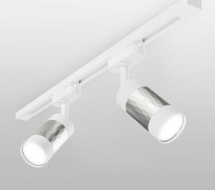 Трековый светильник Mizar GU10 Белый/серебро (MRL 1007) однофазный