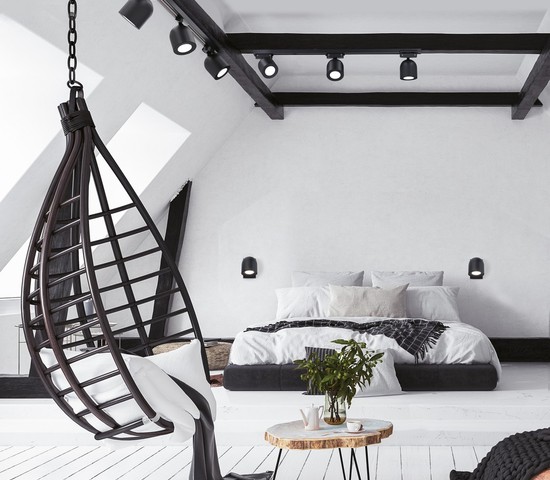 Трековый светильник Ogma GU10 Черный (MRL 1005) однофазный