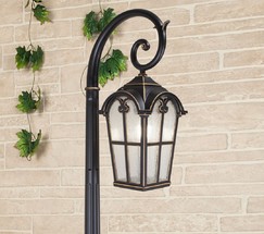 Универсальный уличный светильник Mira F черное золото (GL 1001F)