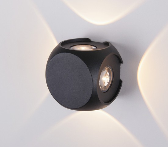 Универсальный уличный светильник 1504 TECHNO LED CUBE черный