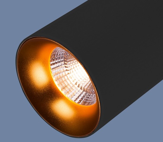 Подвесной светильник DLS021 9+4W 4200К черный матовый/золото