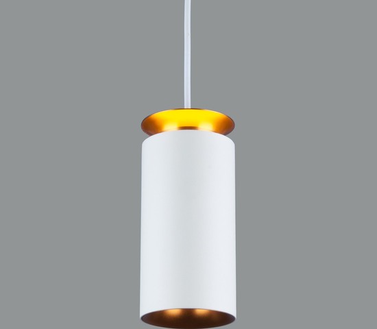 Подвесной светильник DLS021 9+4W 4200К белый матовый/золото