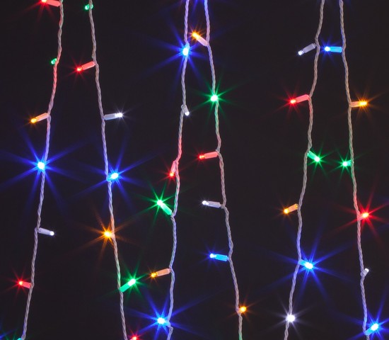 Уличная гирлянда 400-102 мульти с эффектом мерцания 20м IP65