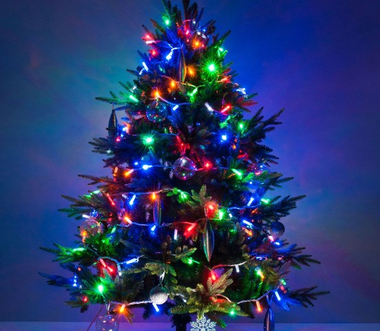 Уличная гирлянда 400-102 мульти с эффектом мерцания 20м IP65