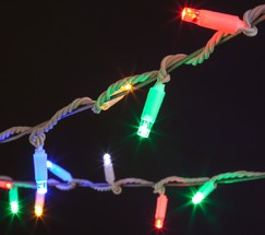 Уличная гирлянда 400-102 мульти с эффектом мерцания 20м IP65