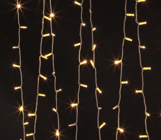 Уличная гирлянда 400-102 теплый белый с эффектом мерцания 20м IP65