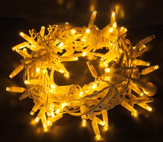 Уличная гирлянда 400-102 теплый белый с эффектом мерцания 20м IP65