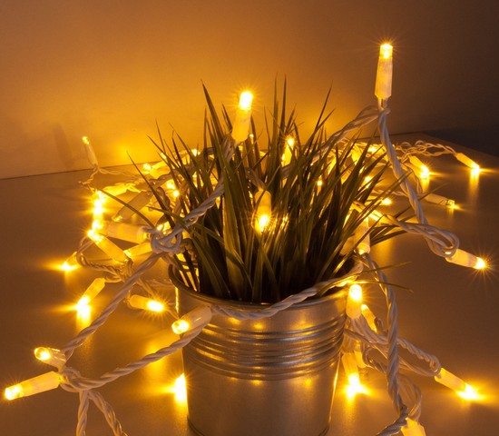 Уличная гирлянда 400-102 теплый белый с эффектом мерцания 20м IP65