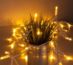 Уличная гирлянда 400-102 теплый белый с эффектом мерцания 20м IP65