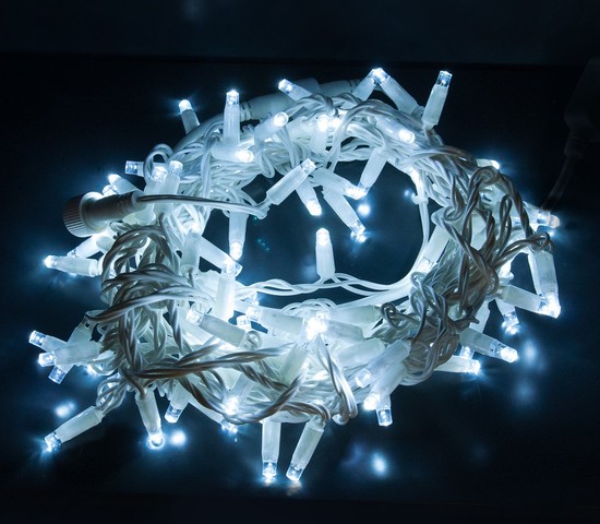Уличная гирлянда 400-101 белый с эффектом мерцания 10м IP65