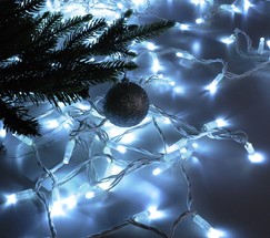 Уличная гирлянда 400-101 белый с эффектом мерцания 10м IP65