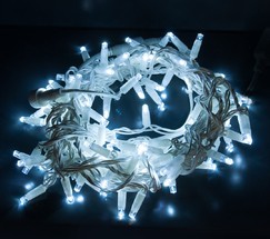 Уличная гирлянда 400-101 белый с эффектом мерцания 10м IP65