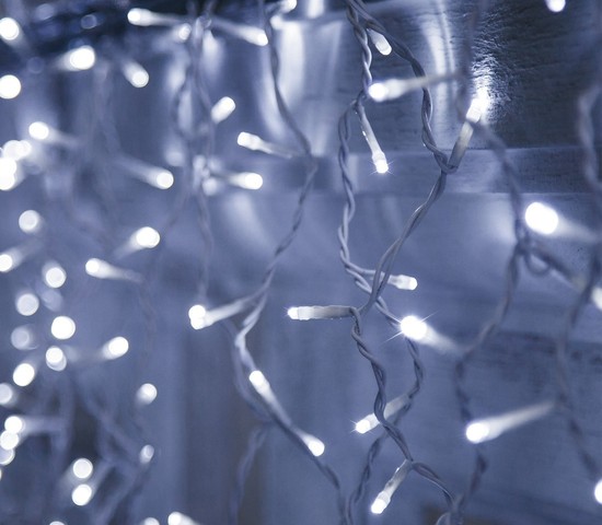 Уличная гирлянда 100-101 белый с эффектом мерцания 3*0,6м IP65