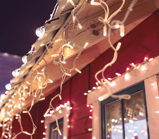 Уличная гирлянда 100-101 белый с эффектом мерцания 3*0,6м IP65