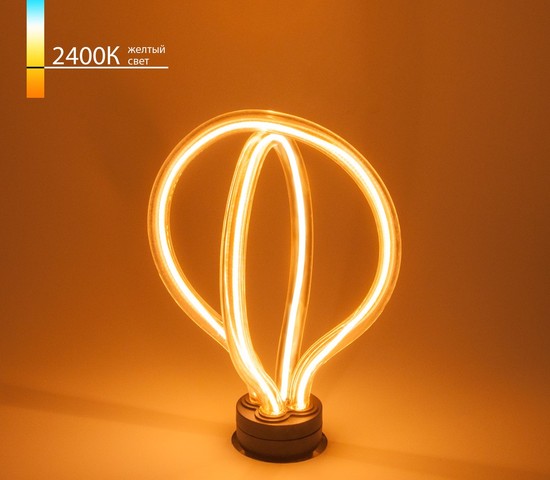 Лампа Art filament 8W 2400K E27 double round (BL151)