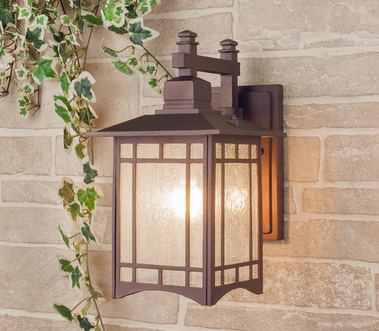 Универсальный уличный светильник Vela D кофейное золото (GL 1019D)