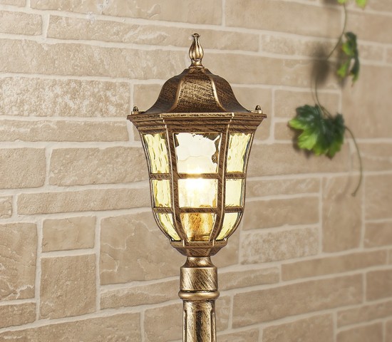 Универсальный уличный светильник Dorado F черное золото (GL 1013F)