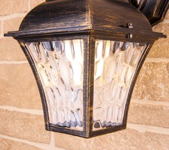 Универсальный уличный светильник Apus D черное золото (GL 1009D)