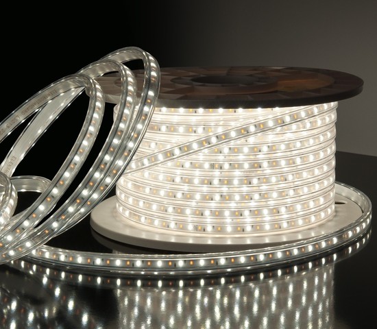 Лента светодиодная Premium 220V 14W 96Led 2835 IP65, 50 м, 2700K/4000K/6500K мультибелая, с контроллером с ПДУ (LS013 220V)