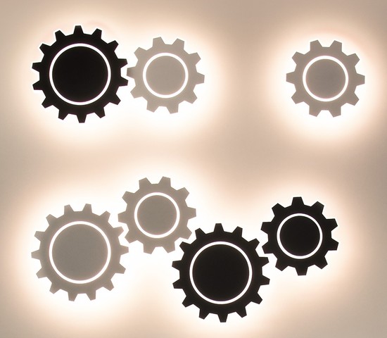 Подсветка интерьерная Gear L LED черный (MRL LED 1100)