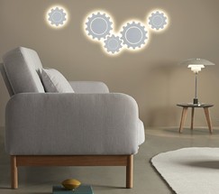 Подсветка интерьерная Gear L LED черный (MRL LED 1100)