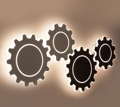 Подсветка интерьерная Gear L LED черный (MRL LED 1100)