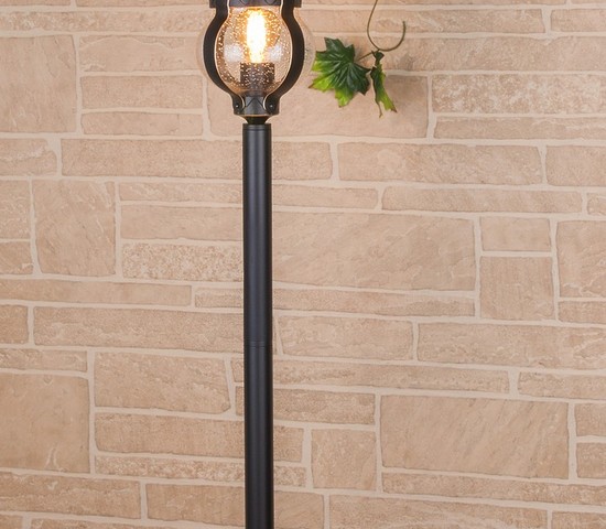 Универсальный уличный светильник Barrel F черное золото (GL 1025F)