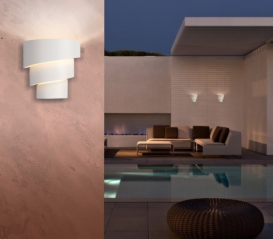 Универсальный уличный светильник 1535 TECHNO LED HELIX белый