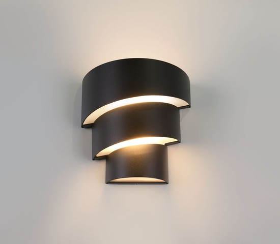 Универсальный уличный светильник 1535 TECHNO LED HELIX черный