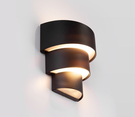 Универсальный уличный светильник 1535 TECHNO LED HELIX черный