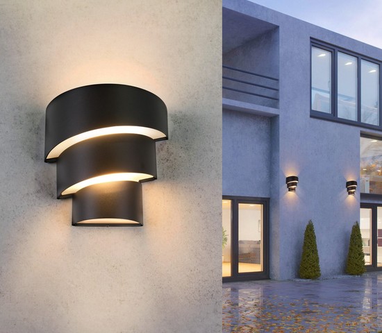 Универсальный уличный светильник 1535 TECHNO LED HELIX черный