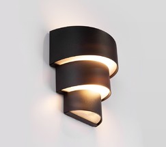 Универсальный уличный светильник 1535 TECHNO LED HELIX черный