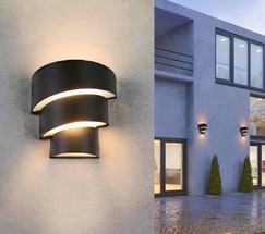 Универсальный уличный светильник 1535 TECHNO LED HELIX черный