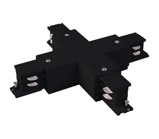 Коннектор X-образный для трехфазного шинопровода (черный) (TRC-1-3-X-BK)