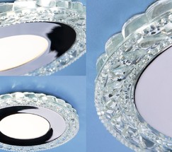 Точечный светильник 9909 LED 8W CL прозрачный
