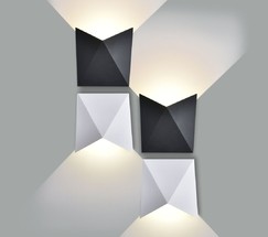 Универсальный уличный светильник 1517 TECHNO LED BATTERFLY черный