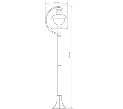 Универсальный уличный светильник Talli F брауни (GL 3002F)