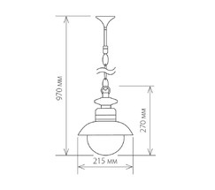 Универсальный уличный светильник Talli H черный (GL 3002H)