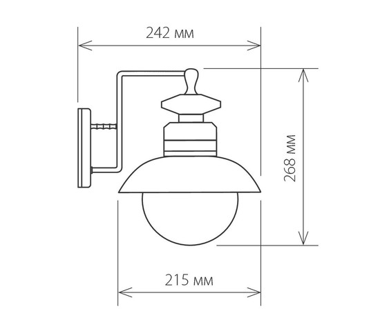 Универсальный уличный светильник Talli D черный (GL 3002D)